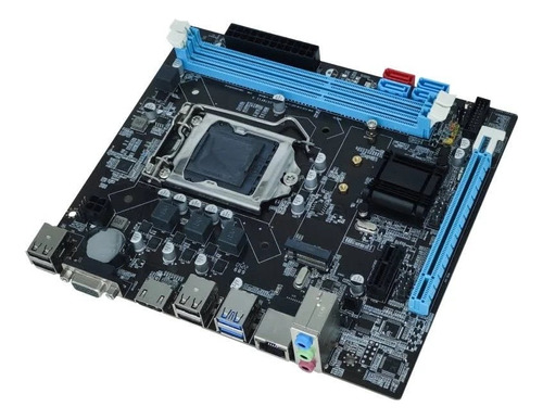 Placa Mãe Gamer Lga 1155 B75 Ddr3 M2 Nvme I3,i5,i7 Lan Giga