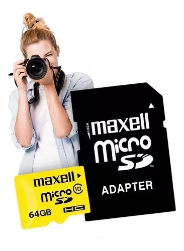 Memoria Micro Sd Hc 64 Gb Clase 10 Con Adaptador Sd Maxell