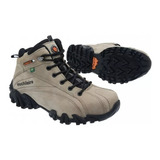 Tenis Coturno Bota Azimute Brasil 5504 Adventure Em Couro 