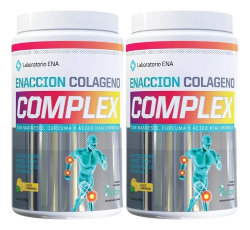 Combo X2 Enaccion Complex Colageno Sabor Limonada 