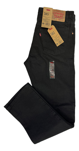 Pantalon Levis 505 Negro Corte Vaquero