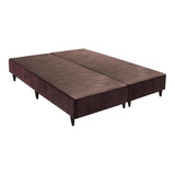 Base Sommier Camurça Marrom Sup King (193x203x23) - Ortobom