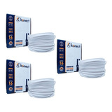 Cable Eléctrico Pot Duplex Calibre 16 Blanco 100m 3 Pz