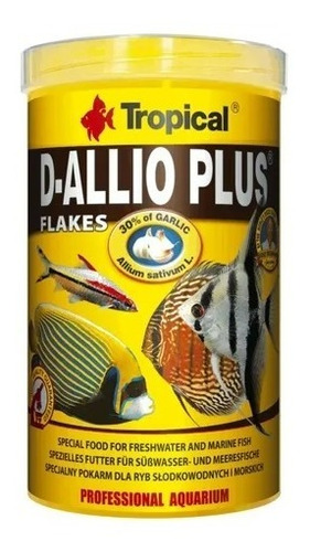 Alimento Tropical D-allio Plus Flakes Con Ajo Peces 100grs 