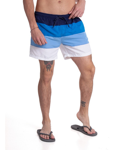 Short De Baño Hombre Rayado Suspensor Importado C.art 3704