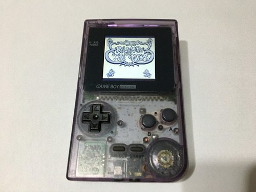 Nintendo Game Boy Pocket Clear Purple Com Tela Ips + 1 Jogo