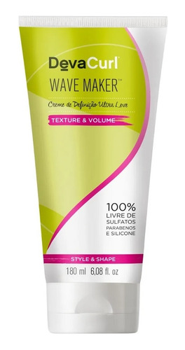 Deva Curl Wave Maker Creme De Definição Ultra Leve 180ml