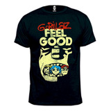 Remera Gorillaz Feel Good 100% Algodón Premium Peinado