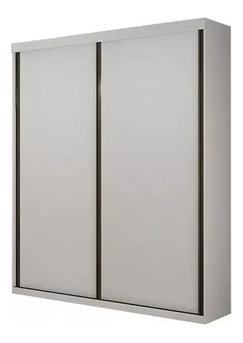 Guarda Roupa 2 Portas Buzios Valverde Luxo Mdf Branco