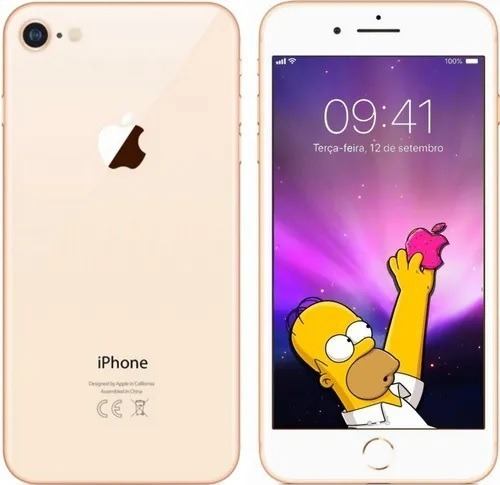  iPhone 8 64 Gb Dourado Seminovo