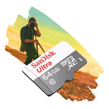 Cartão De Memoria Sandisk 64gb Micro Sd Ultra Classe 10