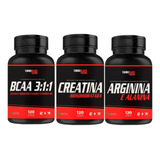  Creatina Pura + Bcaa + Arginina Alanina - Kit Bombadão