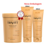 Hidratação 1kg + Shampoo 280ml + Condicionador 250ml Trivitt