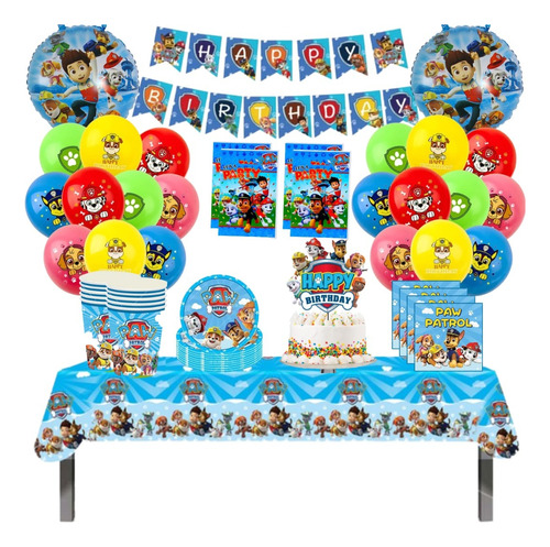 Set Decoracion Globos Cotillon Diseños Infantiles Variados