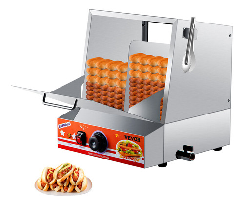 Calentador De Hot Dog Comercial Vevor 500w Eléctrico Con