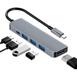 Hub Usb C 5 En 1 Usb 3.0 Usb C Pd Hdmi Pc Notebook Mac