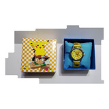 Reloj Videojuego Pokemon Go Escarlata Pikachu Con Caja Niño