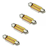 X4 Led Luz Interior De Techo Para Auto Chip Cob 12v Karvas