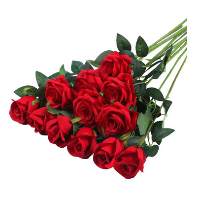 Decoração De Parede De Flores De Plástico Rosa De Simulação  | Frete grátis