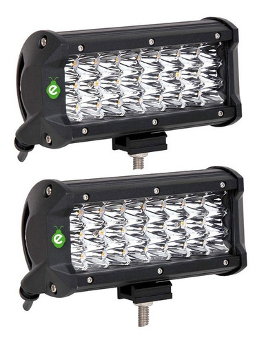 Caja X 2 Faros Reflector Led 74w Negro Spot/flood Tractor