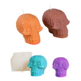 Molde De Silicón Para Hacer Velas De Calaverita