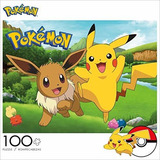 Pokémon Pikachu Eevee Spring De Buffalo Games, 100 Piezas