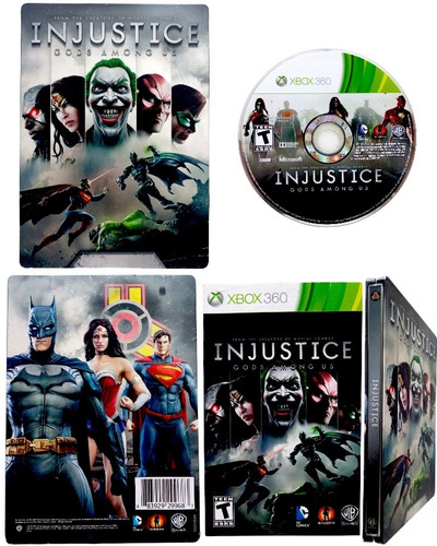 Injustice Gods Among Us Caja Metálica Xbox 360 En Español