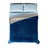 Cobertor Invernal Alaska King Size / Queen Size Azul Vianney