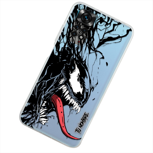 Funda Para Xiaomi Venom Spiderman Personalizada Tu Nombre