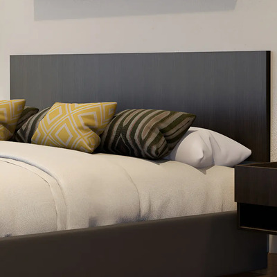 Cabecera King Size De Pared Minimalista Chocolate Unicolor | Meses sin interés