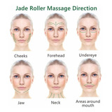 Rodillo De Jade Para Cara  Herramienta De Masaje Facial Para