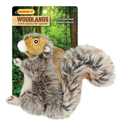 Ruffin It Reaowazo Woodlands Peluche Ardilla Perro Juguete, 