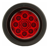 Plafón Lateral Redondo 2 PuLG Rojo 12-24 V Tunelight