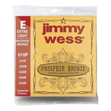 Cuerdas Jimmy Wess P/guitarra Acústica Phosphor Bronze 10-50