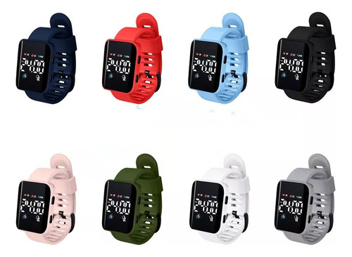 30pzs Relojes Y7 Electrónico Led Cuadrado Regalos Mayoreo