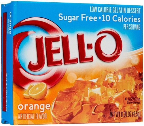 Jell-o Mezcla De Postre De Gelatina De Naranja (cajas De 0.3