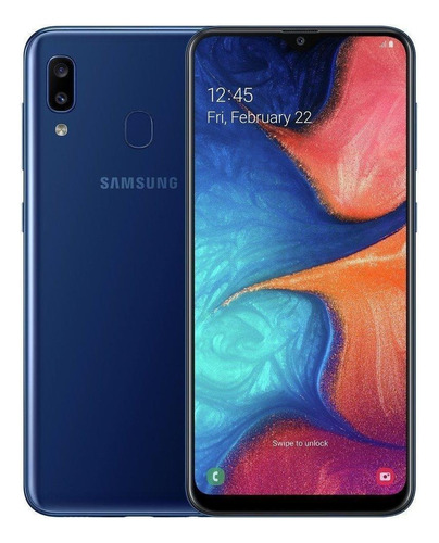 Samsung Galaxy A20 32gb Azul Pantalla Fantasma Refabricado