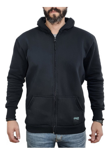 Campera De Friza Premium Hoodie Buzo Canguro Kd Mod. Ottawa 