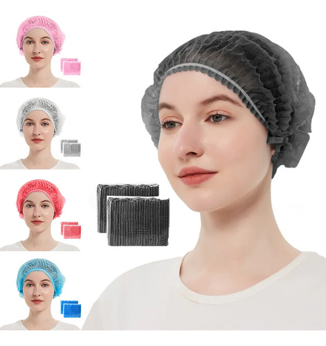 Gorro Plisado Ambiderm Desechable Cofia Con 200pzas
