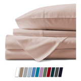 Blueclans 1000 Thread Count Queen Size Sheets Azul Cielo 100