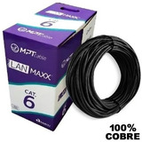 Caixa De Cabo Cat6 Gigalan 100 Metros 100% Cobre Homologado