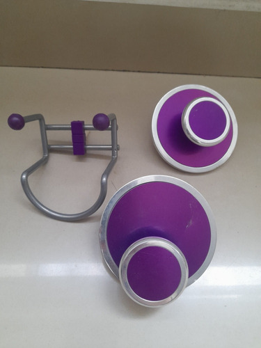 Percha Perchero Metal Para Pared Violeta 