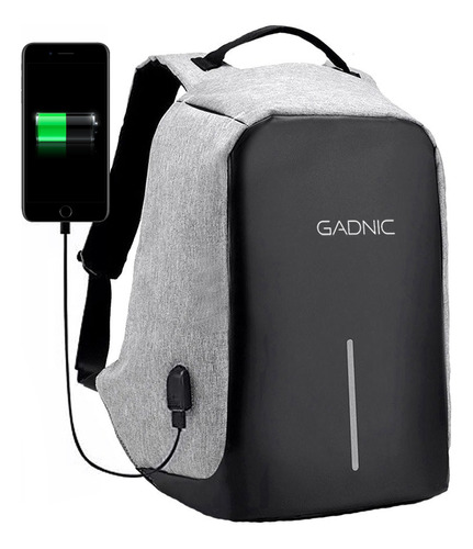 Mochila Antirrobo Gadnic 35l Notebook Resistente Al Agua