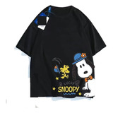 Playera De Manga Corta Con Estampado Digital Snoopy Dog Cut