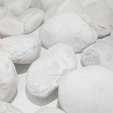 Piedra Decorativa Mármol Blanco Grande Macetas Plantas 10kg