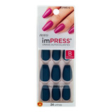 Kiss Impress Unhas Autocolantes Sapphire Bailarina