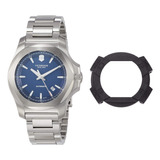 Victorinox Swiss - Reloj Mecánico Con Esfera Azul I.n.o.x,.