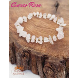 Pulsera Cuarzo Rosa. Auténtica. Piedras Energéticas. 