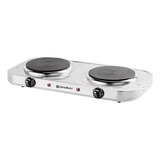 Fogareiro Cooktop Portátil Elétrico 2 Boca 2000w 220v Branco