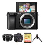 Sony Alpha A6100 Mirrorless Digital Camara Con 16-50mm Lens